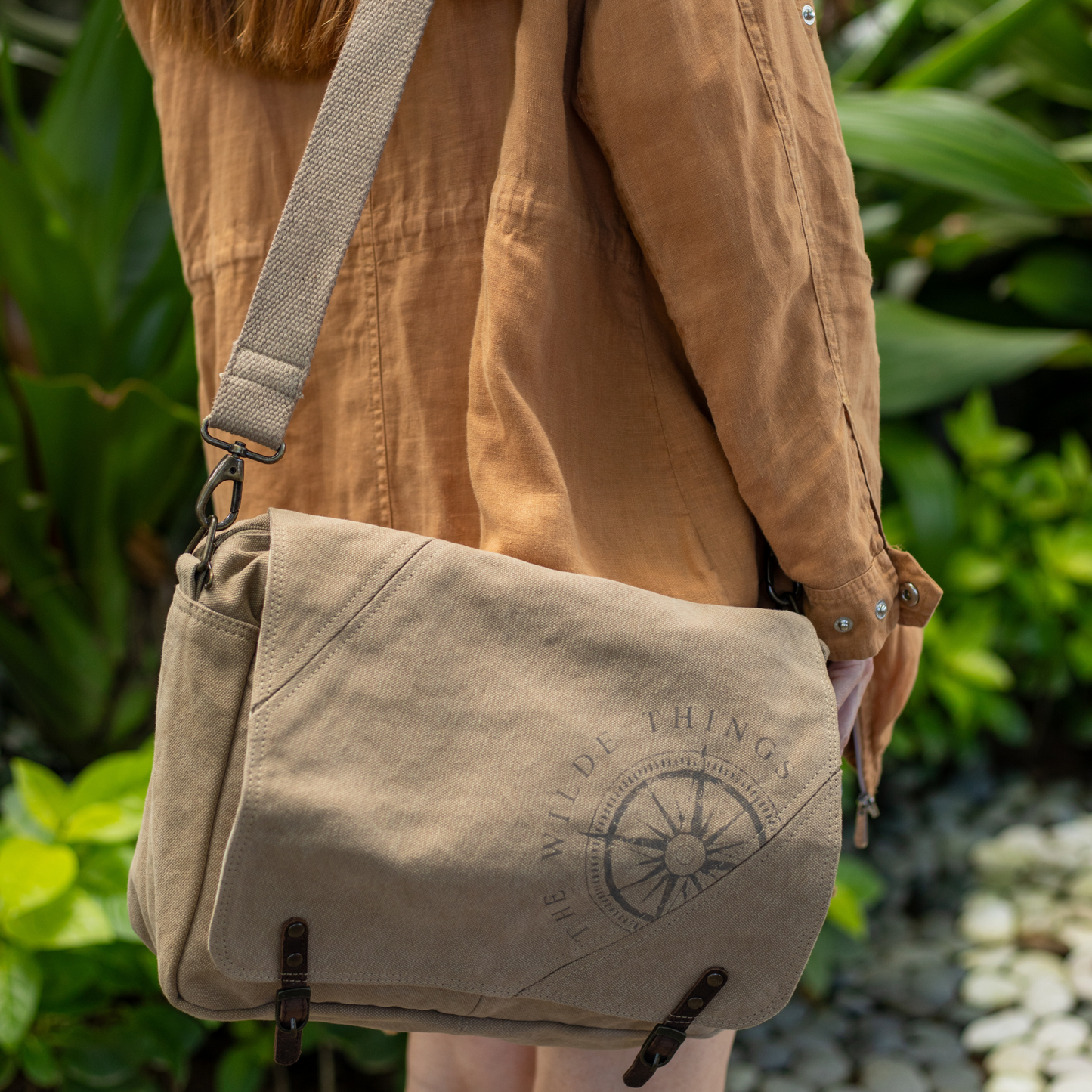 The Extra Mile Crossbody Satchel - Eco-Friendly Canvas