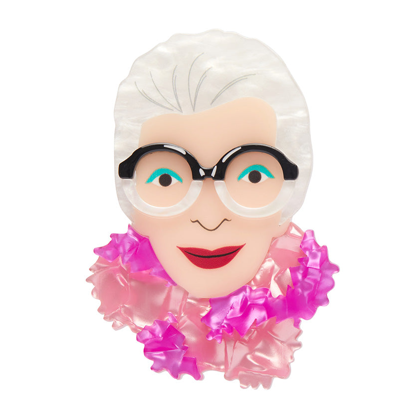 Pretty In Pom Poms, Erstwilder Iris Brooch