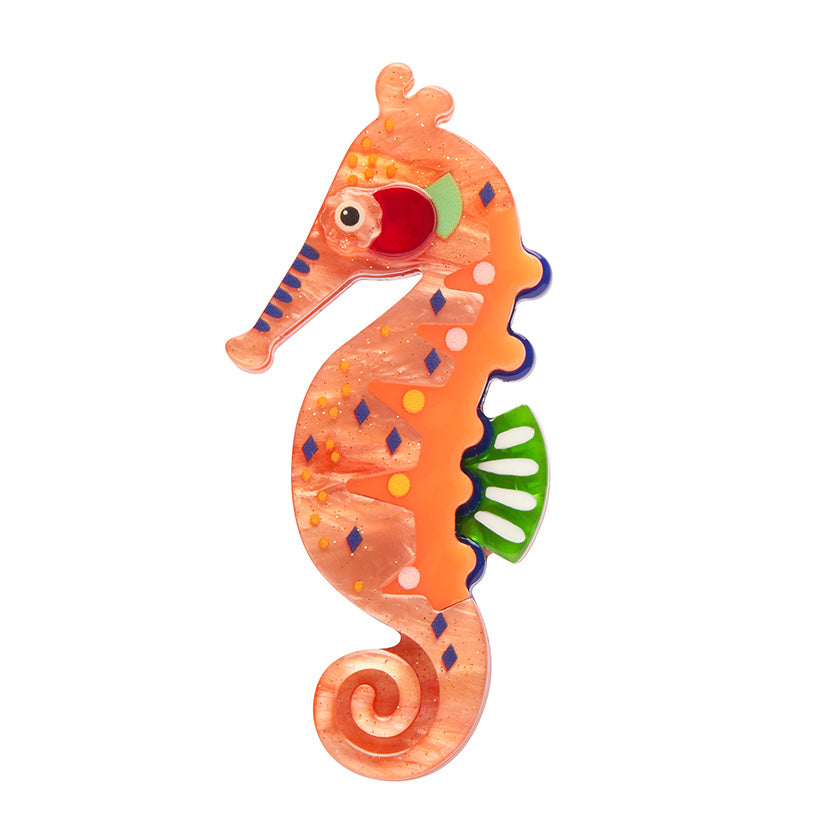The Wary Western Australian Seahorse, Erstwilder x Pete Cromer Brooch