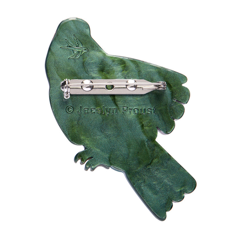 Scarlet Sovereign, King Parrot Brooch by Erstwilder