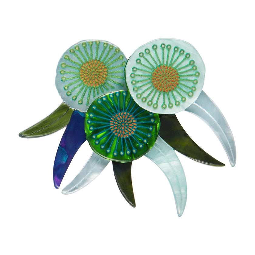 Verdant Green Gum Brooch, by Erstwilder