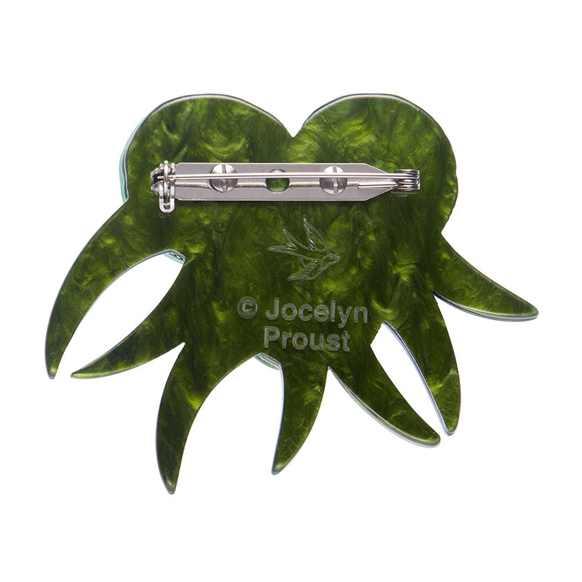 Verdant Green Gum Brooch, by Erstwilder