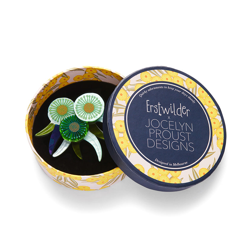 Verdant Green Gum Brooch, by Erstwilder
