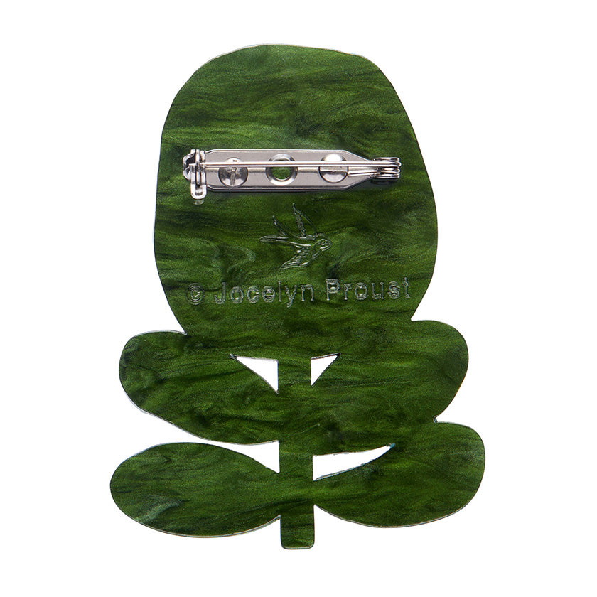 The Colour of Envy Brooch, by Erstwilder
