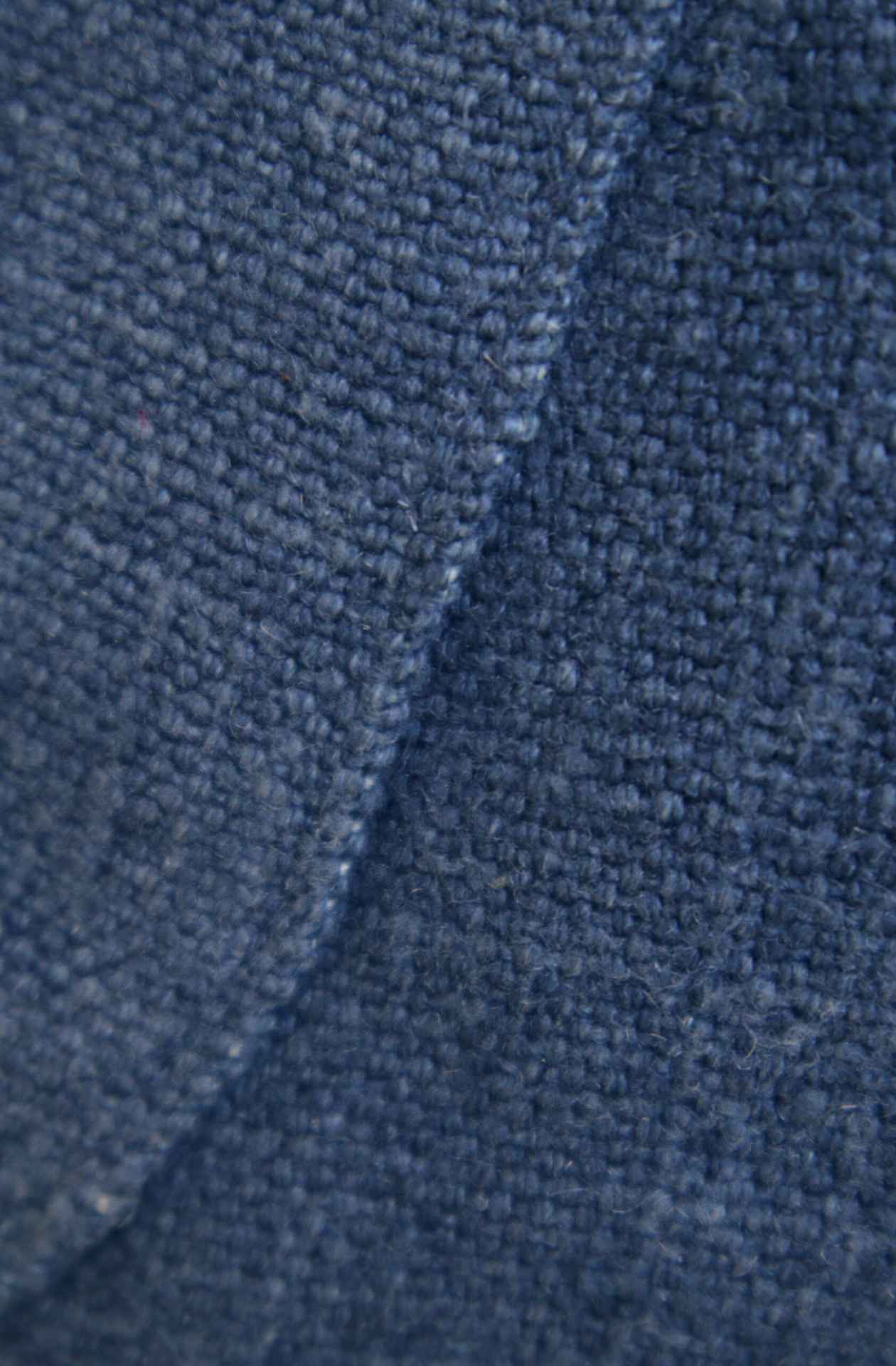 Denim bag swatch – deep washed blue with a relaxed, coastal feel
