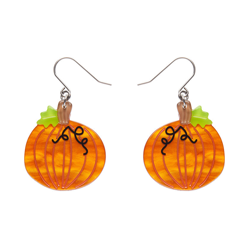 Midnight Magic Pumpkin, Erstwilder Drop Earrings