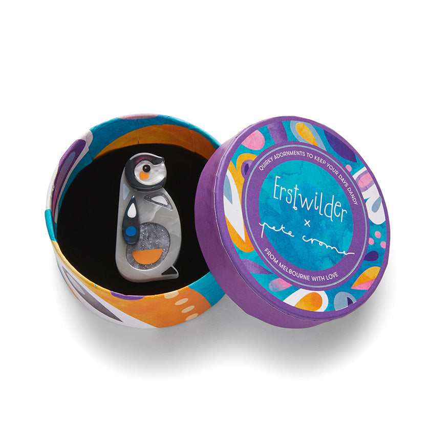 The Promising Penguin, Erstwilder x Pete Cromer Mini Brooch