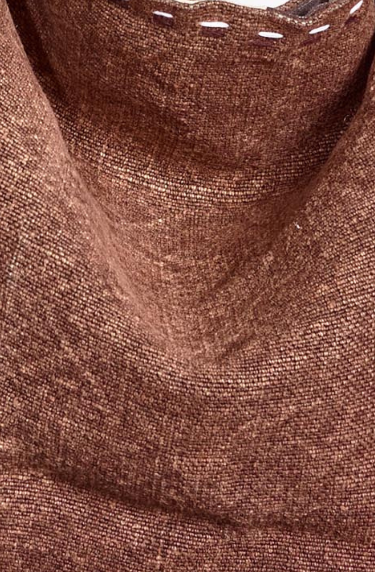 Mocha bag swatch – rich, earthy brown with warm chocolate/coffee tones