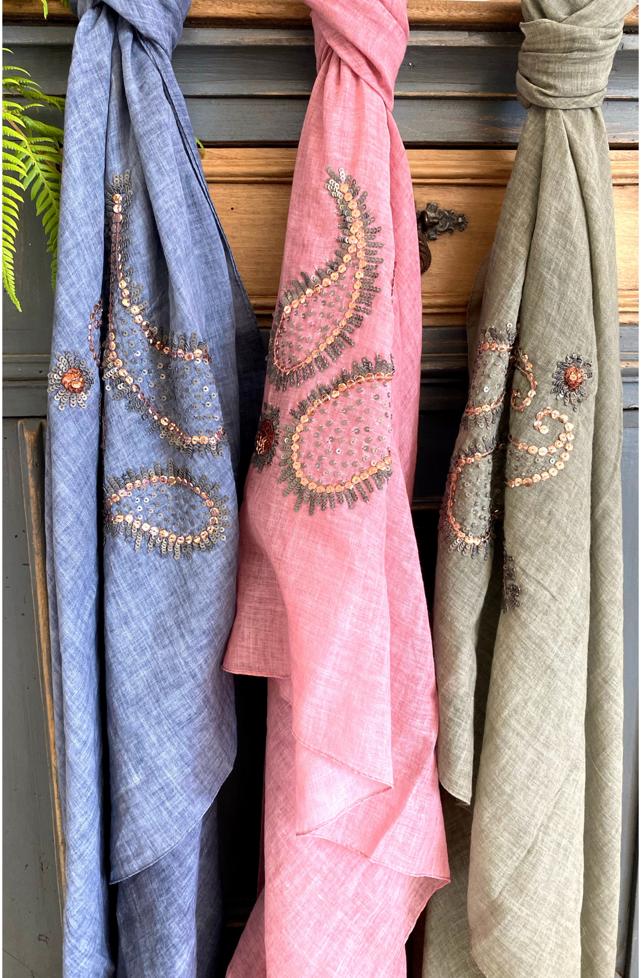 Persian Paisley Scarf, avail 3 colours