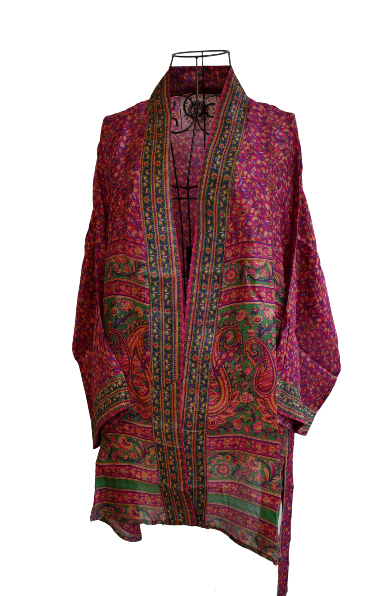 Kimono Jacket Vintage Sari Silk