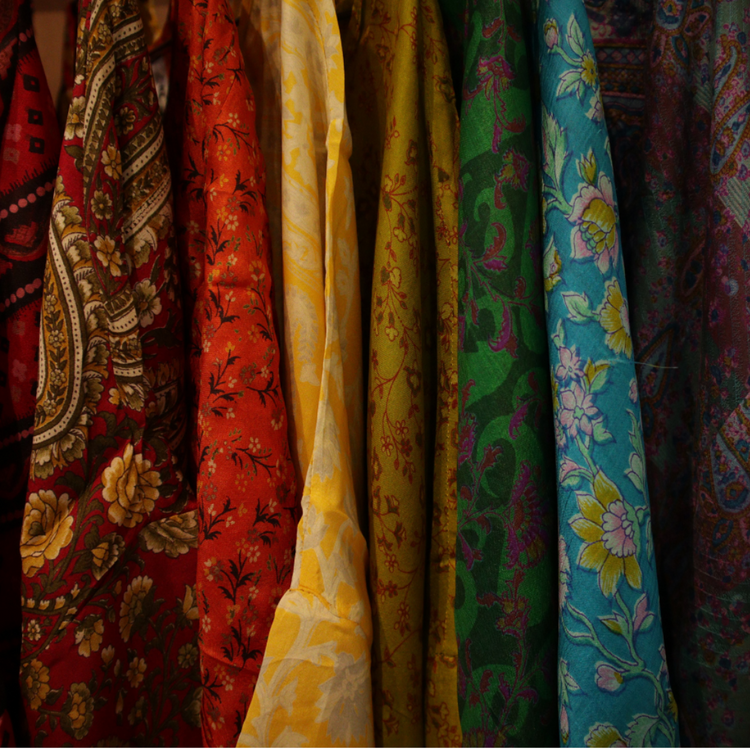 At Your Leisure vintage silk tops- free size