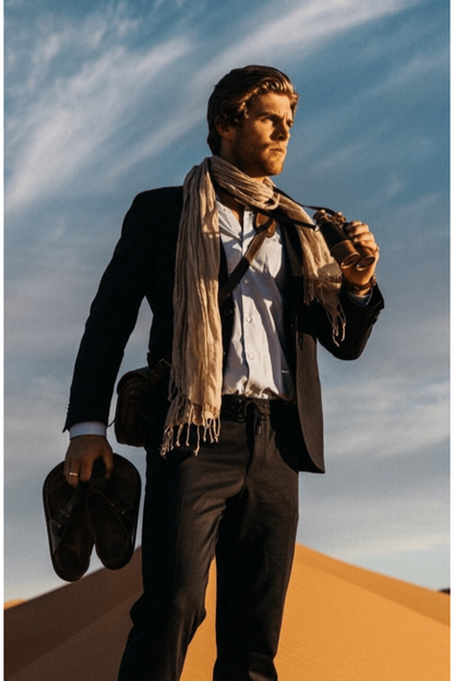 3 Visits To Cairo 100% Linen Scarf