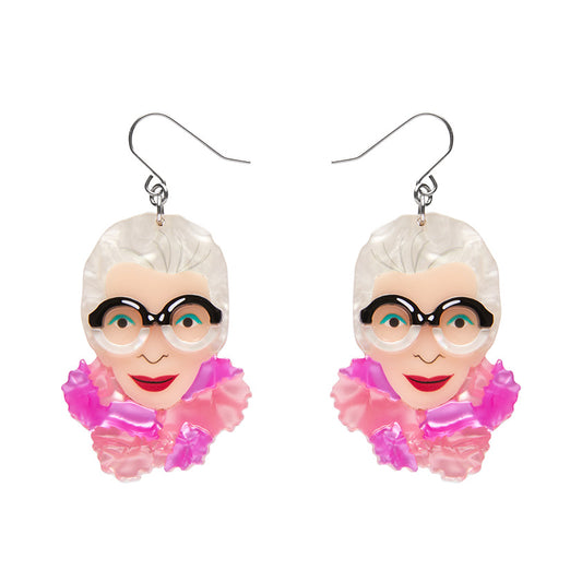 Pretty in Pom Poms , Erstwilder x Iris Apfel Drop Earrings