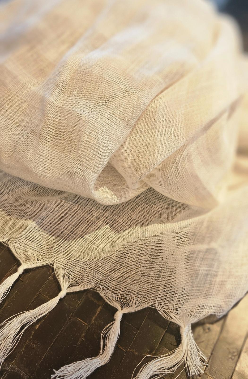 Hamptons Striped Linen Scarf