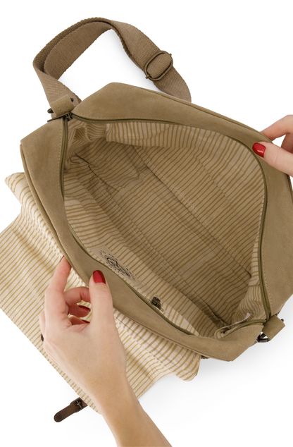 The Extra Mile Crossbody Satchel - Eco-Friendly Canvas