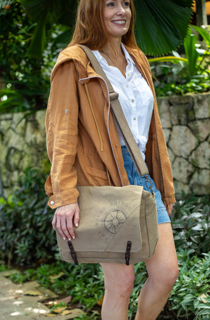 The Extra Mile Crossbody Satchel - Eco-Friendly Canvas