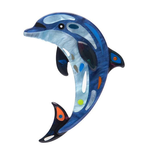 The Boastful Bottlenose Dolphin, Erstwilder x Pete Cromer Brooch