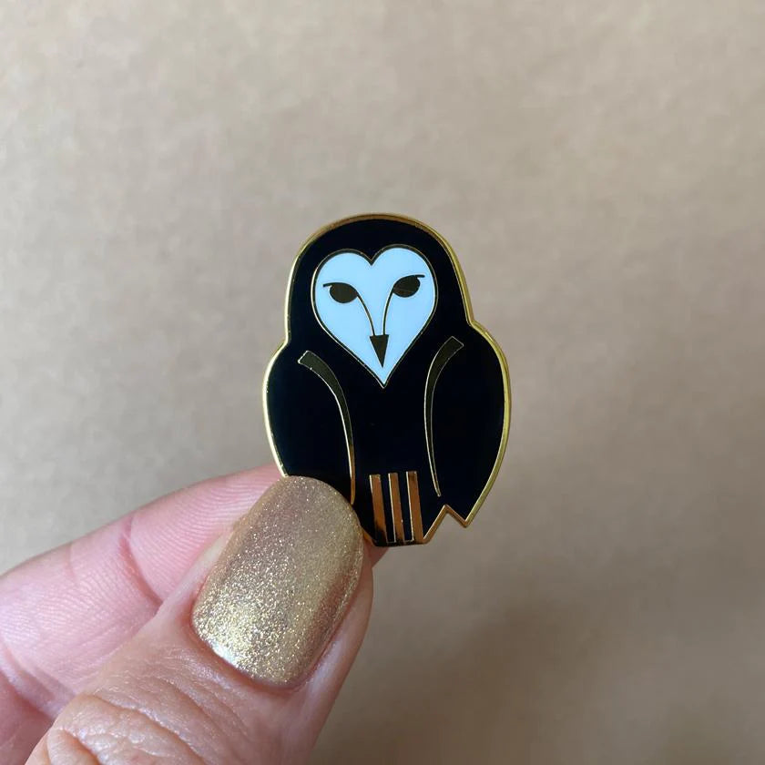 Owl Ornamental, Enamel Pin