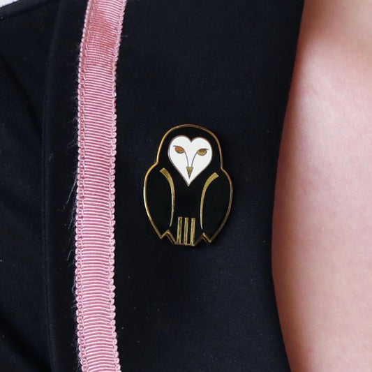 Owl Ornamental, Enamel Pin