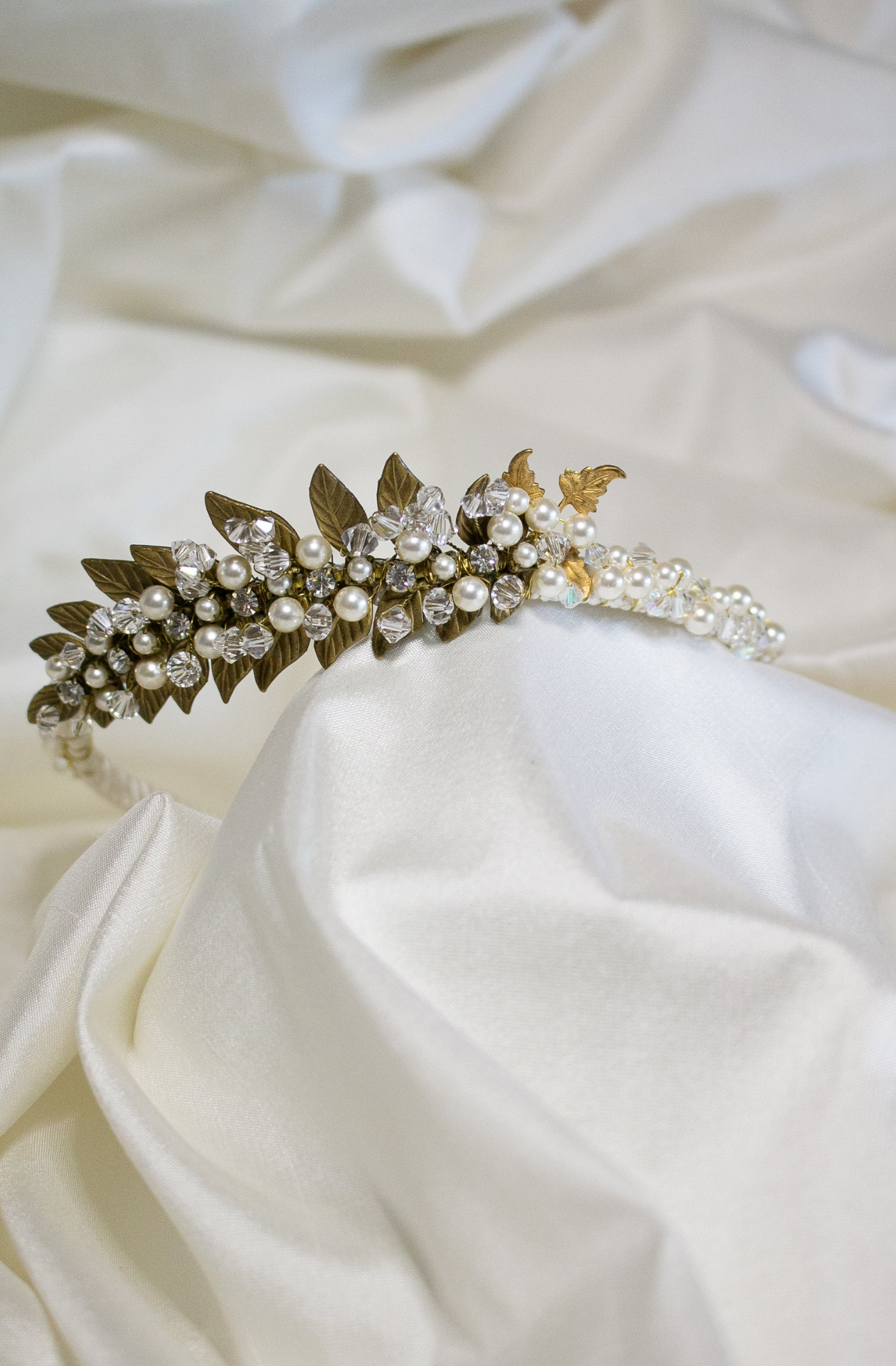 Wilde At Heart handmade in Melbourne Swarovski Pearl And Crystal Headband