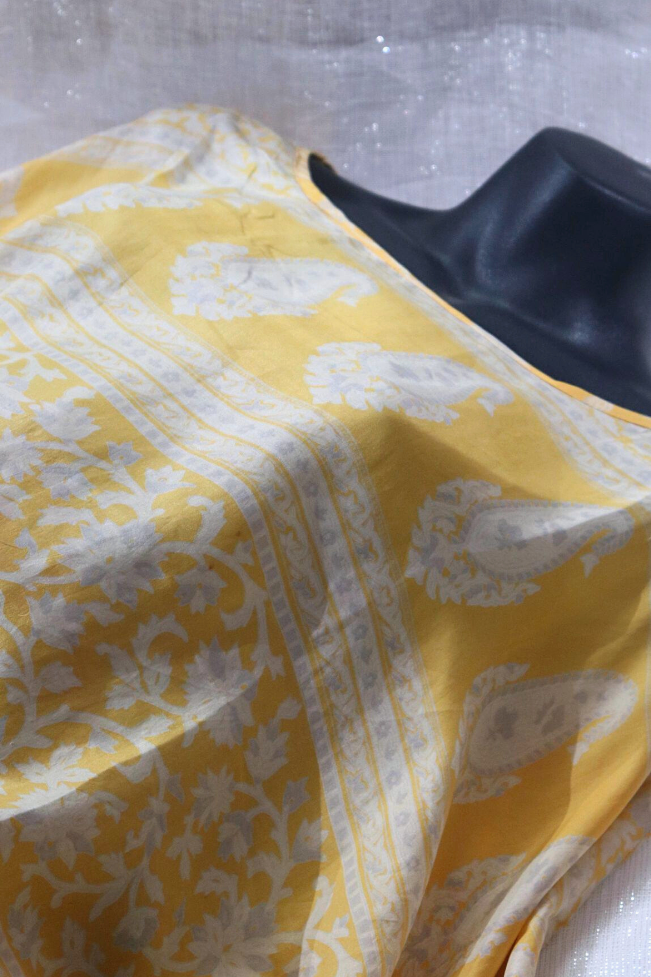 At Your Leisure, vintage sari top. 100% silk. Free size.
