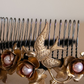 Swallow's Flight Vintage Brass Headband.