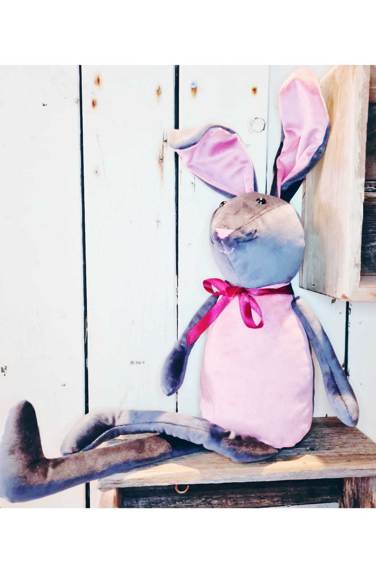 Harvey the Velvet Bunny. Handmade in The Dandenongs