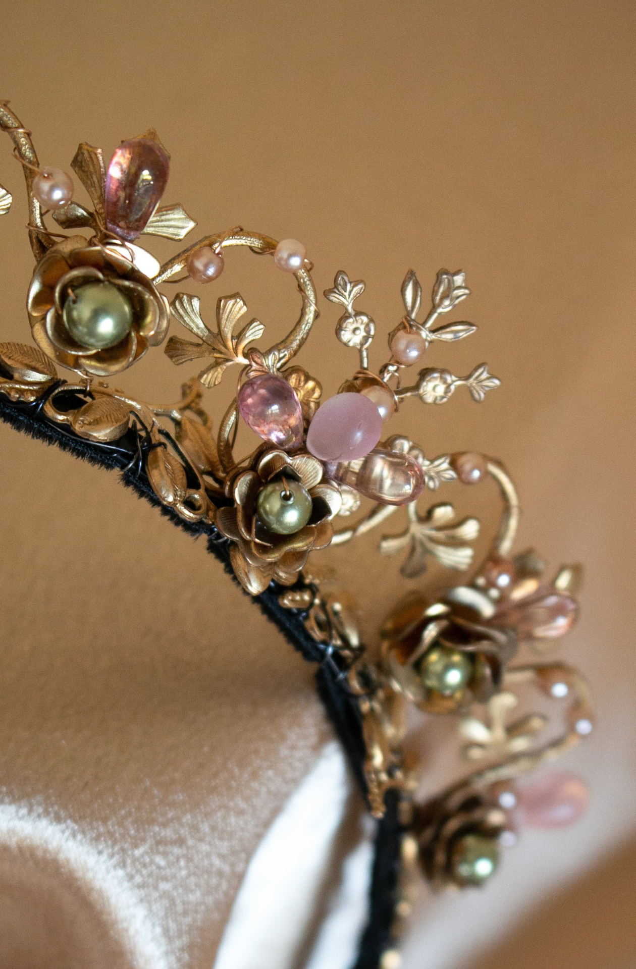 Wilde At Heart Melbourne handmade label - Vintage Brass Floral Headband