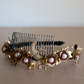 Wilde At Heart bespoke jewellery Swallow's Bird Headband featuring Swarovski Crystal pearls