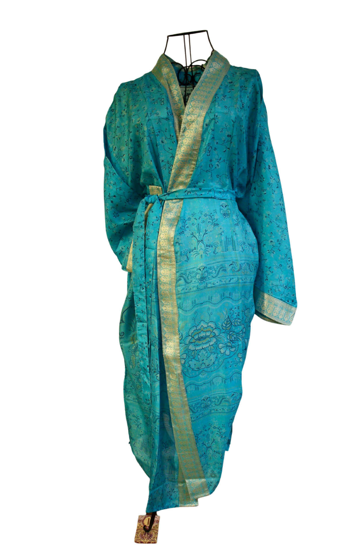 Girl from Ipanema vintage sari kimono. 100% silk.