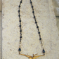 Swallow Vintage Necklet. Indian Sapphire Swarovski crystals.