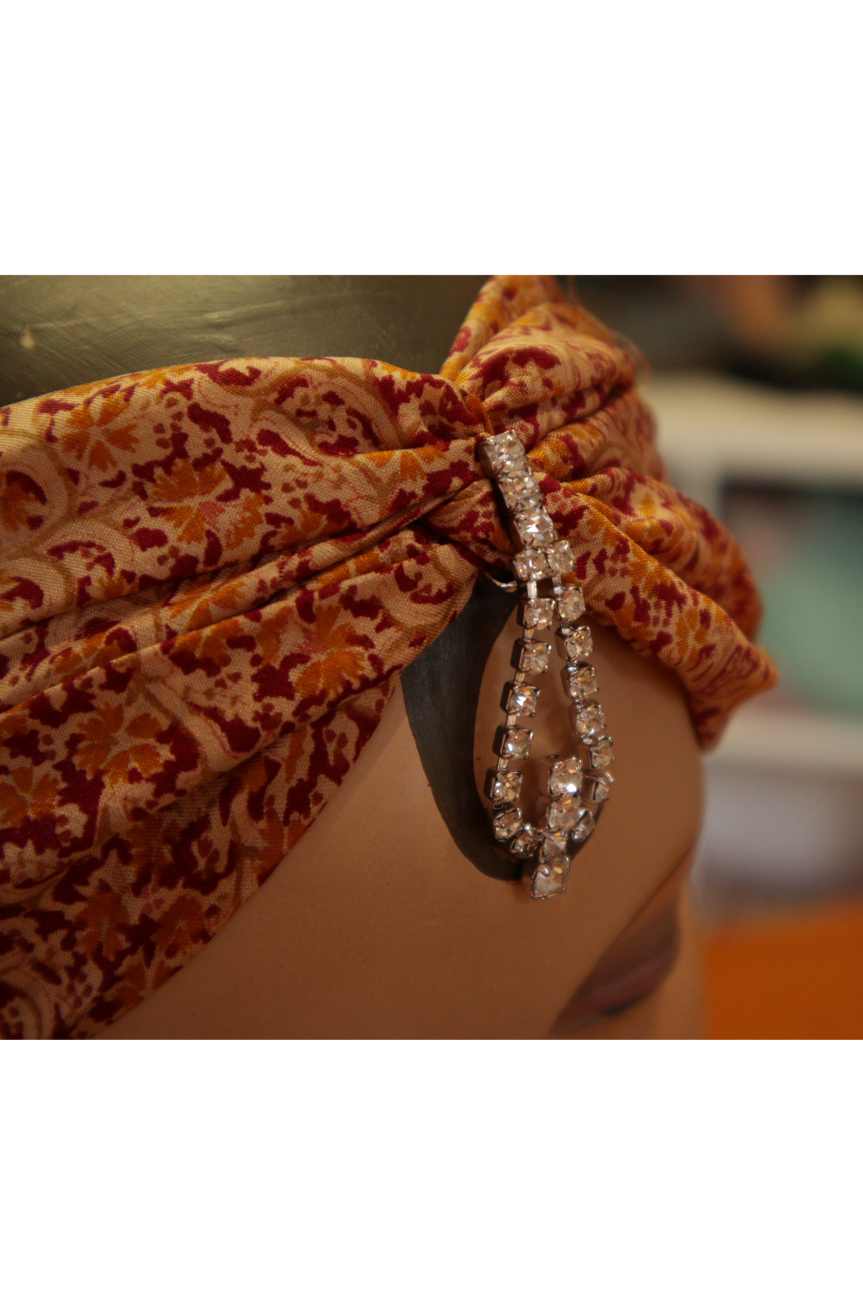 Leila vintage sari silk twisted headband. 100% silk.
