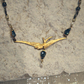 Swallow Vintage Necklet. Indian Sapphire Swarovski crystals.