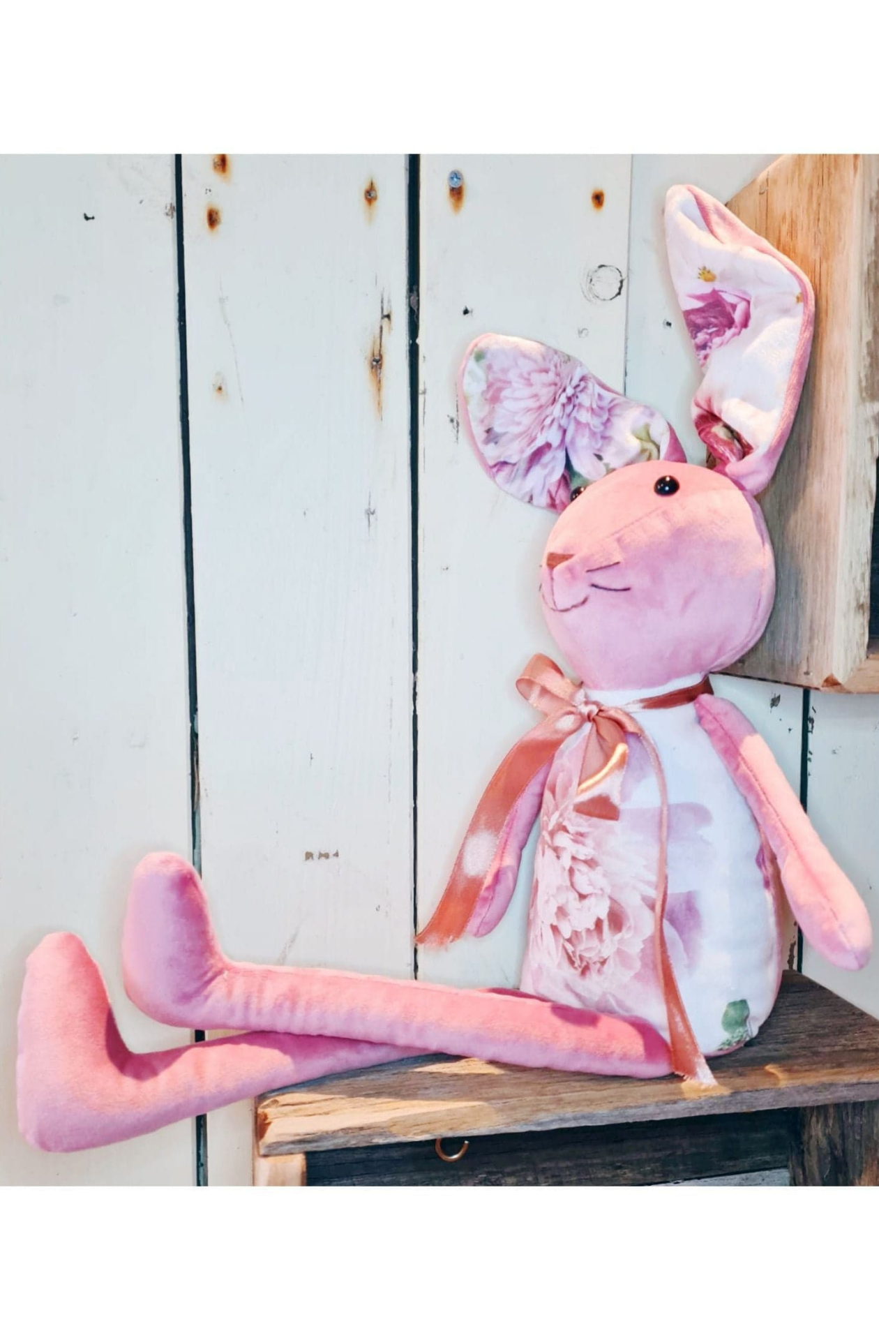 Harvey the Velvet Bunny. Handmade in The Dandenongs