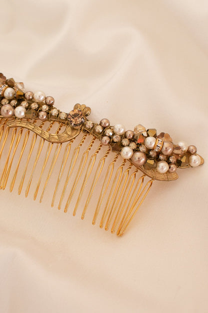Wilde At Heart handmade in Melbourne Swarovski Pearl And Crystal Headband