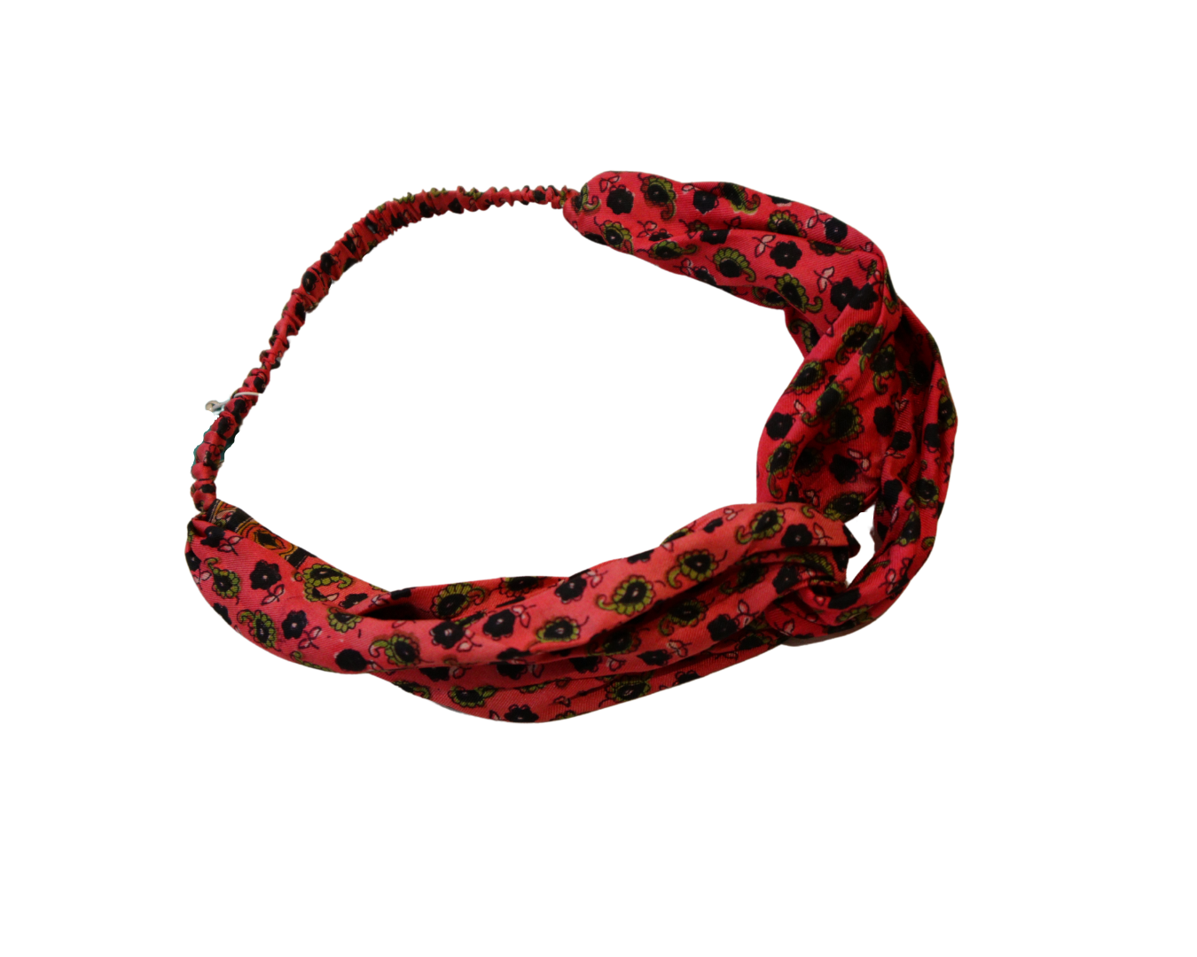 Leila Twisted Vintage Silk Headband, be kind to your hair and care for our world.