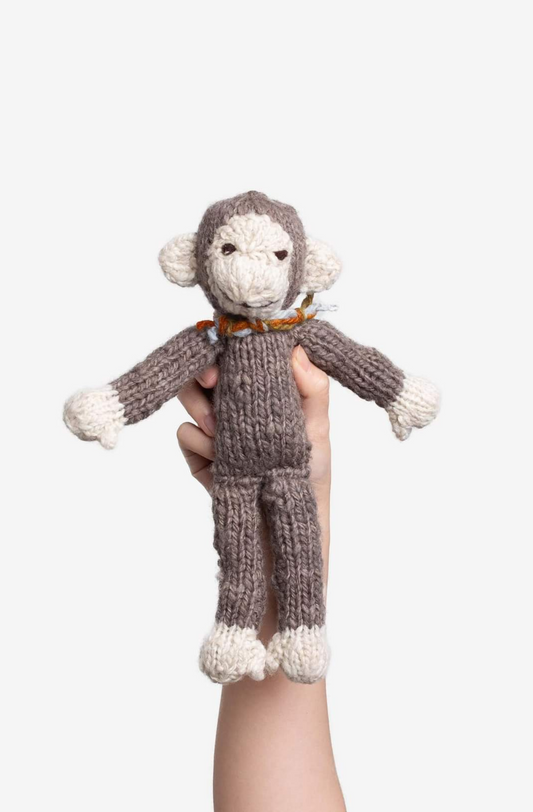 Jimmie the Monkey handknitted in Kenya.