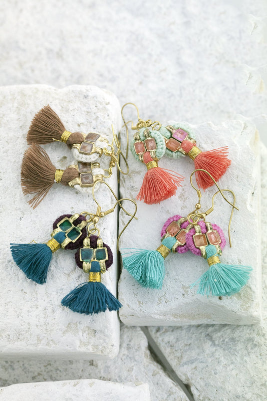 Where The Wilde Things Are Into The Mystic Collection of unique, colourful jewellery handmade in very small quantities- pretty bright earrings