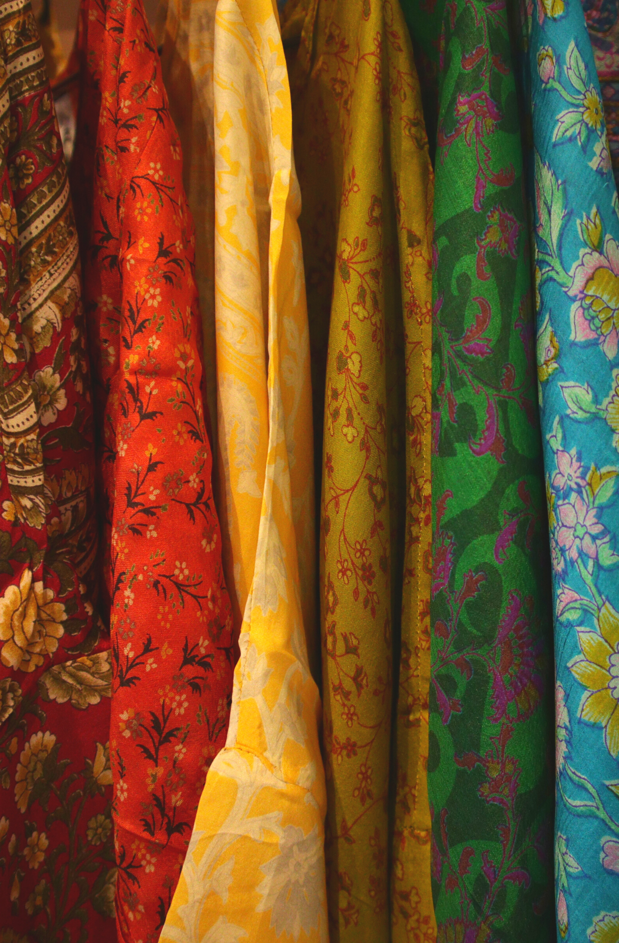 At Your Leisure, vintage sari top. 100% silk. Free size.