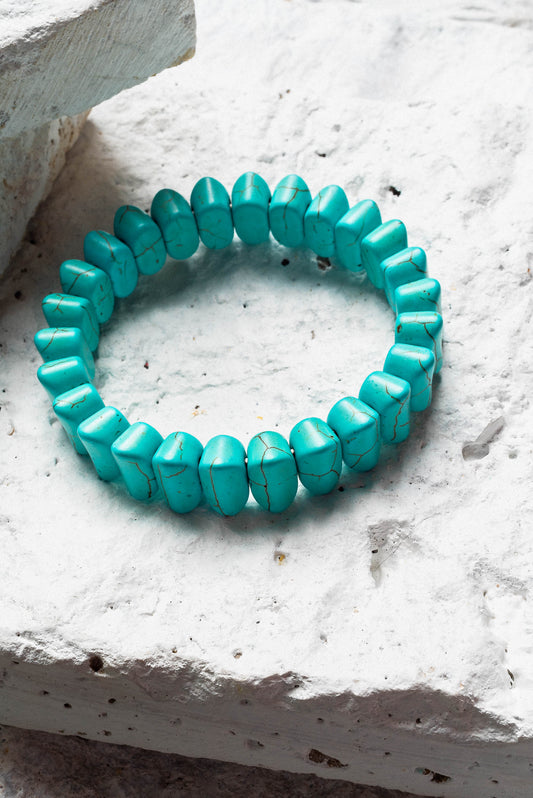 chunky turquoise bracelet